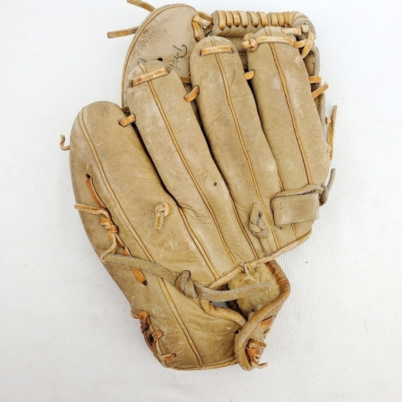 VTG 1663 T&C Baseball Glove Mitt 11" Right Hand Throw Leather Grain Steerhide - Picture 8 of 12
